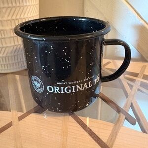 Original 10 Black Speckled Camping Mug - Coffee & Tea Accessory